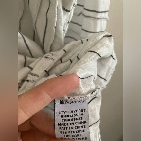 Habitat Striped Cowl Neck Top Textured Layered Lagenlook Large - Picture 4 of 8